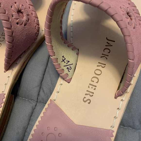 NIB Jack Rogers Flat Sandal | Pink Suede - Picture 5 of 7